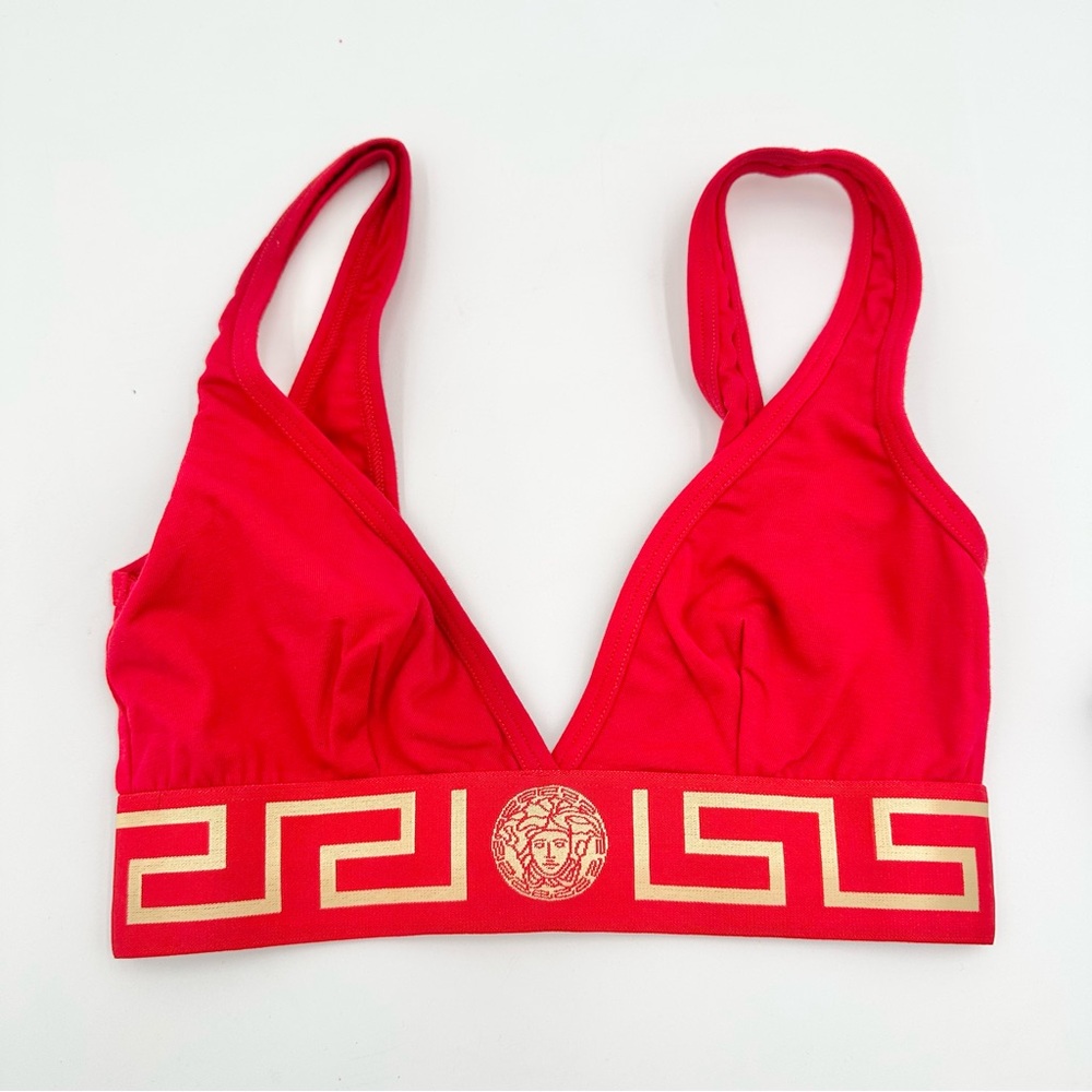 NEW Versace Greca Border Bra Top